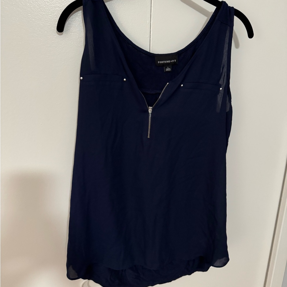 Navy Blue Women's Top